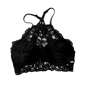 Victoria’s Secret Lace Crop Halter Top Padded Size Small